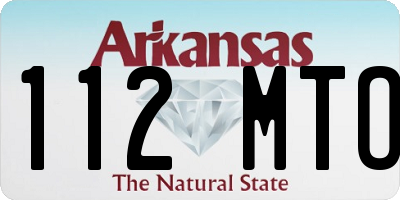 AR license plate 112MTO