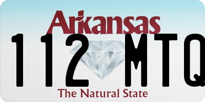 AR license plate 112MTQ