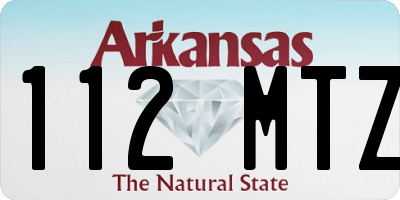 AR license plate 112MTZ