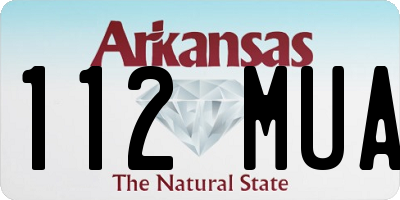 AR license plate 112MUA