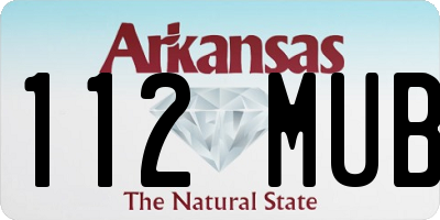 AR license plate 112MUB