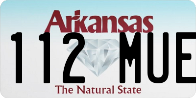AR license plate 112MUE