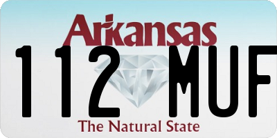 AR license plate 112MUF