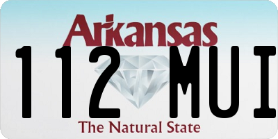 AR license plate 112MUI