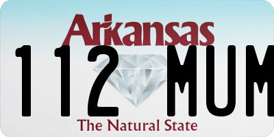 AR license plate 112MUM