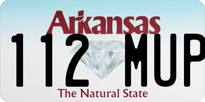 AR license plate 112MUP