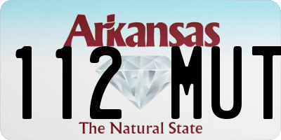 AR license plate 112MUT