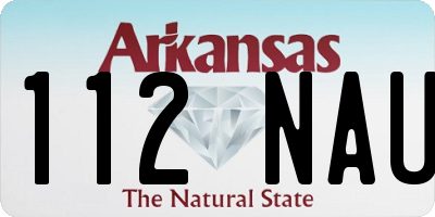 AR license plate 112NAU
