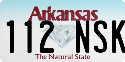 AR license plate 112NSK
