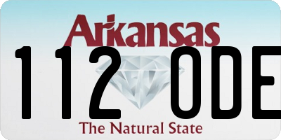 AR license plate 112ODE