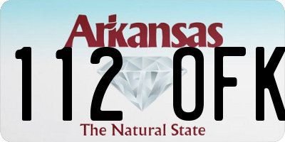 AR license plate 112OFK