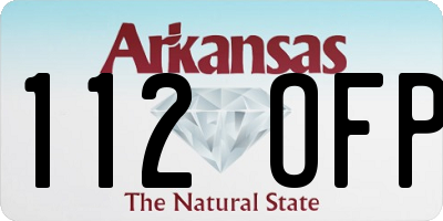 AR license plate 112OFP