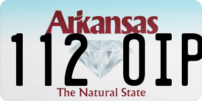 AR license plate 112OIP