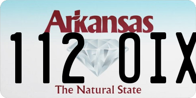 AR license plate 112OIX