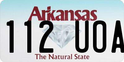 AR license plate 112UOA