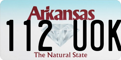 AR license plate 112UOK