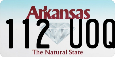 AR license plate 112UOQ