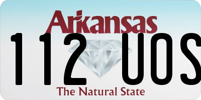 AR license plate 112UOS