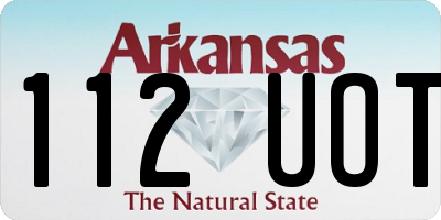 AR license plate 112UOT