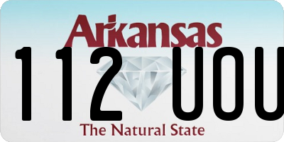 AR license plate 112UOU