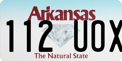AR license plate 112UOX