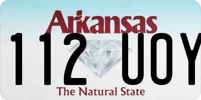 AR license plate 112UOY