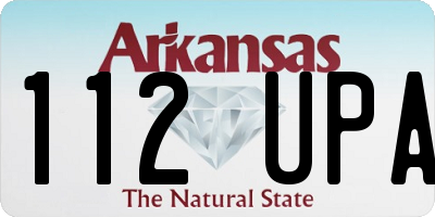 AR license plate 112UPA