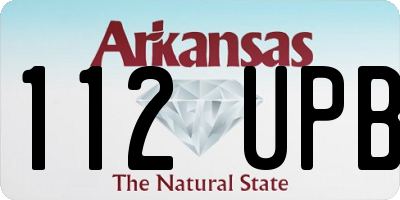 AR license plate 112UPB