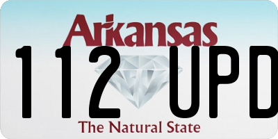 AR license plate 112UPD