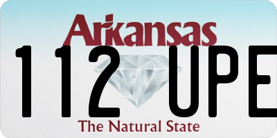 AR license plate 112UPE