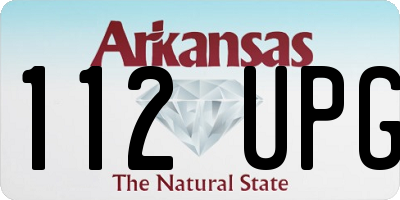 AR license plate 112UPG