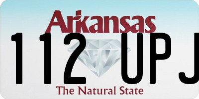 AR license plate 112UPJ