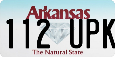 AR license plate 112UPK