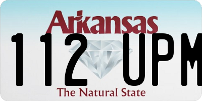 AR license plate 112UPM