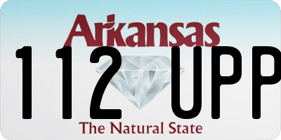 AR license plate 112UPP