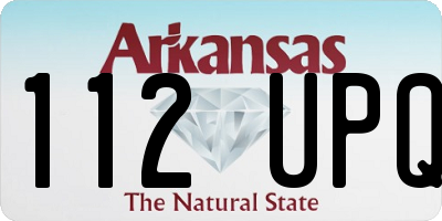 AR license plate 112UPQ