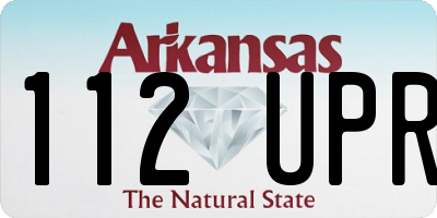 AR license plate 112UPR