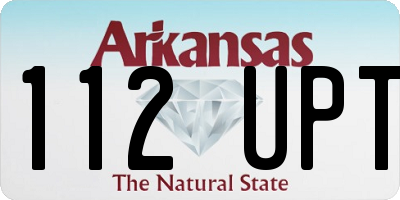 AR license plate 112UPT
