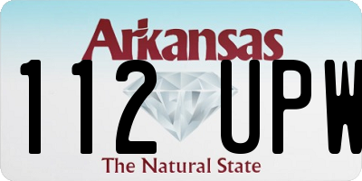 AR license plate 112UPW