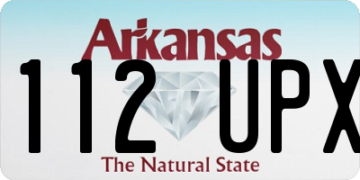 AR license plate 112UPX