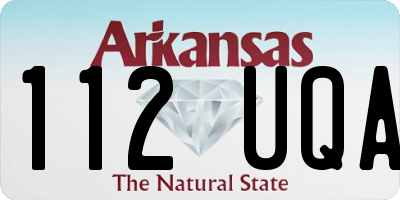 AR license plate 112UQA