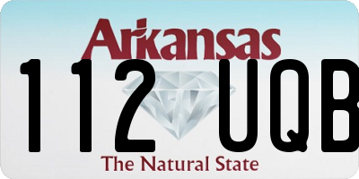 AR license plate 112UQB
