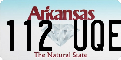 AR license plate 112UQE