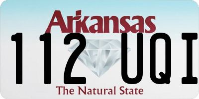 AR license plate 112UQI