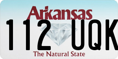 AR license plate 112UQK