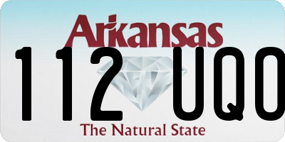 AR license plate 112UQO