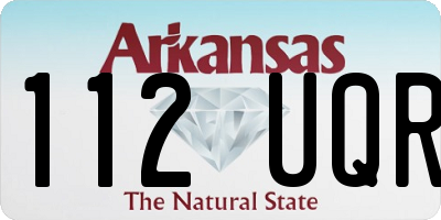 AR license plate 112UQR