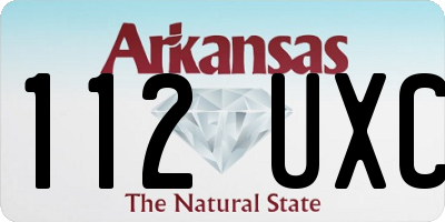 AR license plate 112UXC