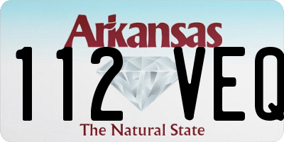 AR license plate 112VEQ