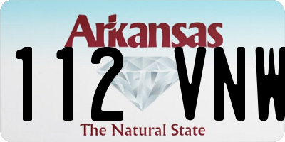 AR license plate 112VNW